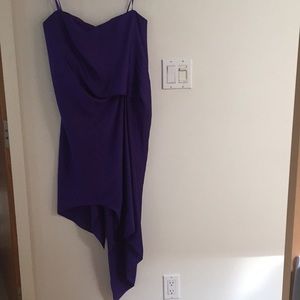 BCBG Strapless asymmetrical dress
